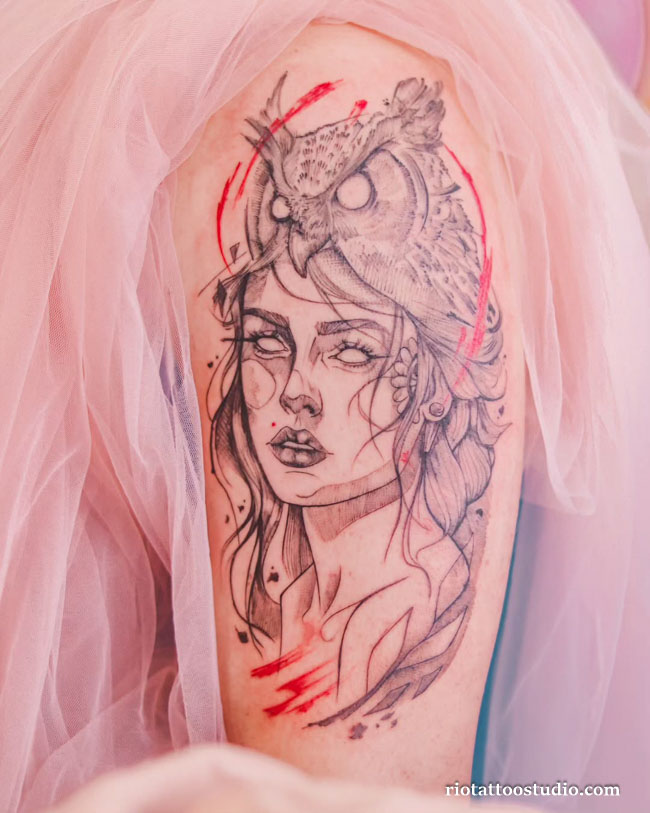 Hình ảnh xăm hình nghệ thuật thể hiện cá tính và phong cách hiện đại