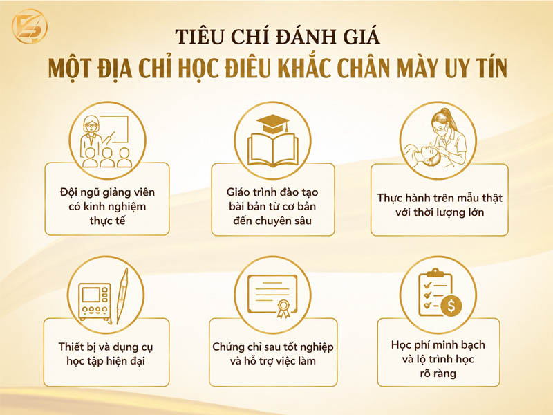 Các tiêu chí quan trọng khi lựa chọn địa chỉ học điêu khắc chân mày uy tín và chuyên nghiệp.