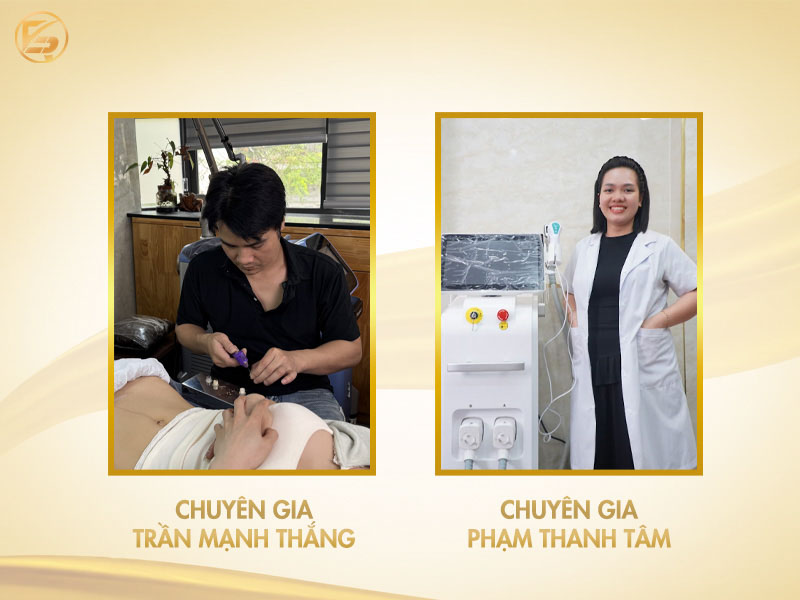 Đội ngũ chuyên gia hàng đầu tại địa chỉ làm hồng nhũ hoa uy tín gồm Chuyên gia Trần Mạnh Thắng và Chuyên gia Phạm Thanh Tâm.