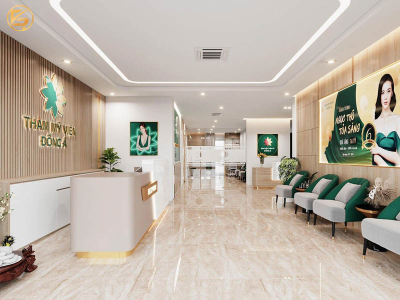 Không gian sang trọng tại địa chỉ triệt lông cổ uy tín Thẩm mỹ viện Đông Á