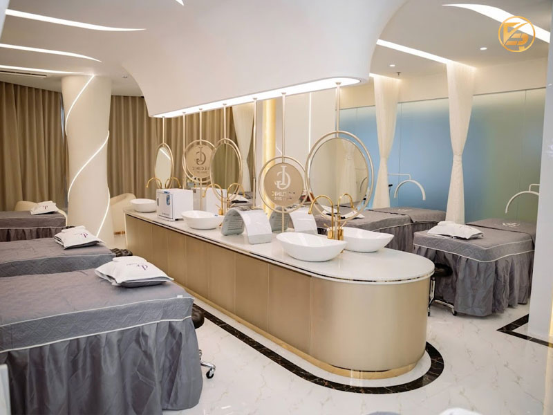 Không gian làm đẹp năng động, tươi sáng và luôn sạch sẽ tại LG Clinic, địa điểm triệt lông nách uy tín