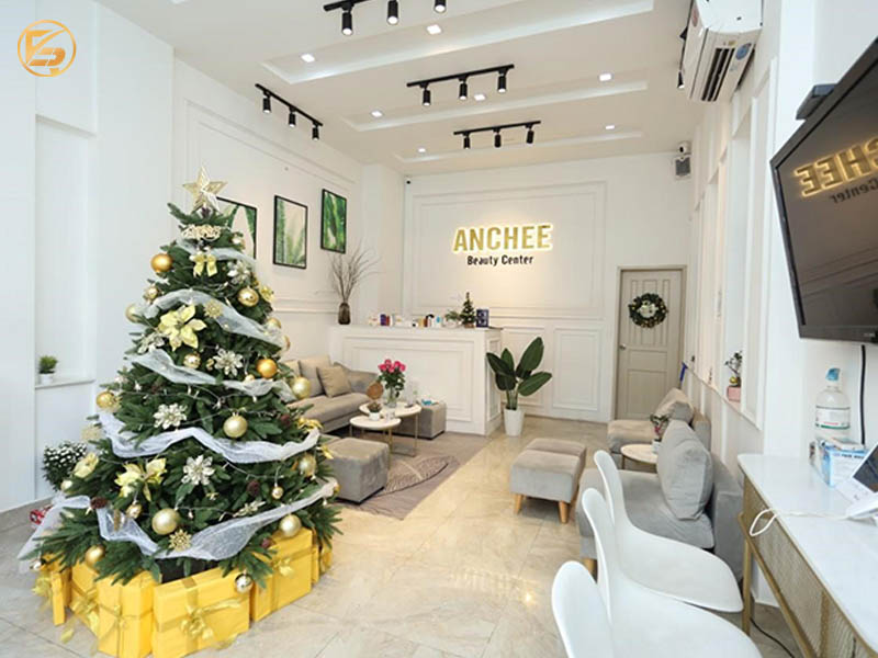Một góc phòng dịch vụ được bố trí gọn gàng tại Bống Spa