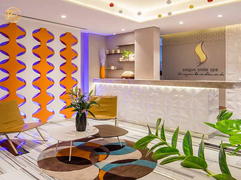 Không gian giường spa êm ái, ánh sáng thư giãn tại Saigon Smile Spa
