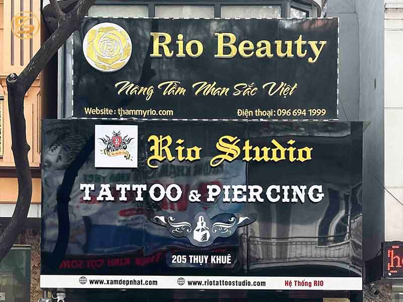 Biển hiệu thẩm mỹ viện Rio Beauty tại Thụy Khuê là địa chỉ giãn tĩnh mạch được quan tâm.