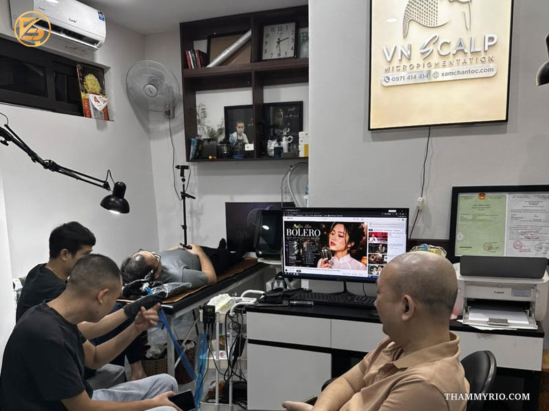 VN Scalp Micropigmentation địa chỉ xăm chân tóc uy tín