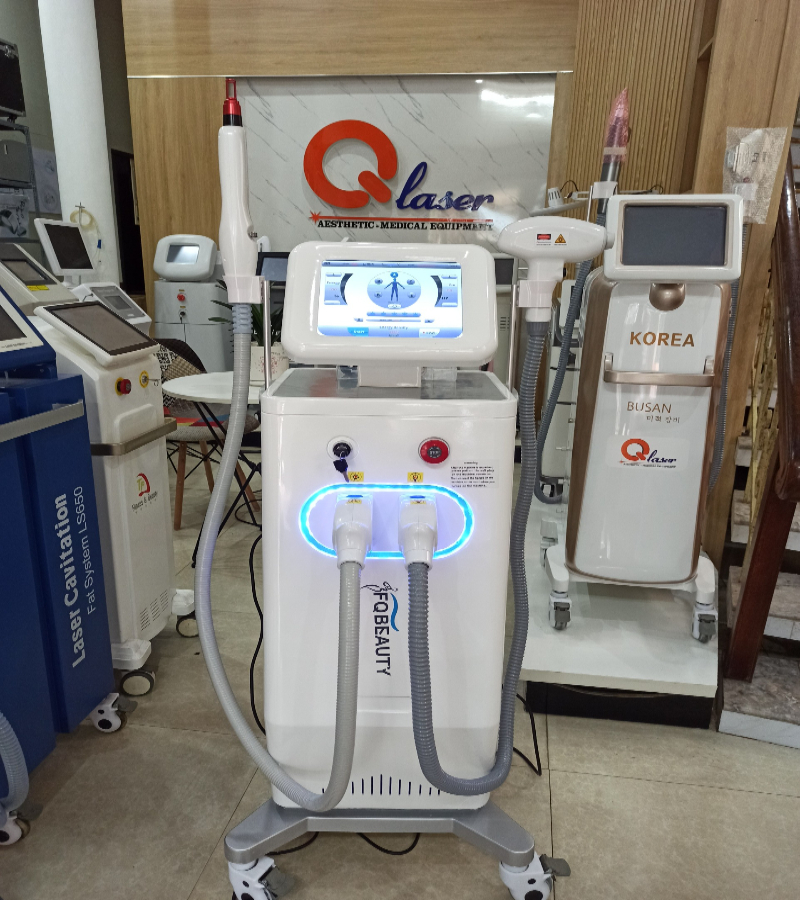 Máy Triệt Lông Diode Laser và Xóa Xăm 2in1 FQ Beauty