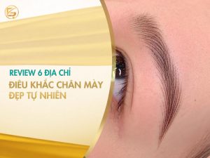 Cận cảnh kết quả từ địa chỉ điêu khắc chân mày tạo sợi lông mày sắc nét và đẹp tự nhiên cho khách hàng.